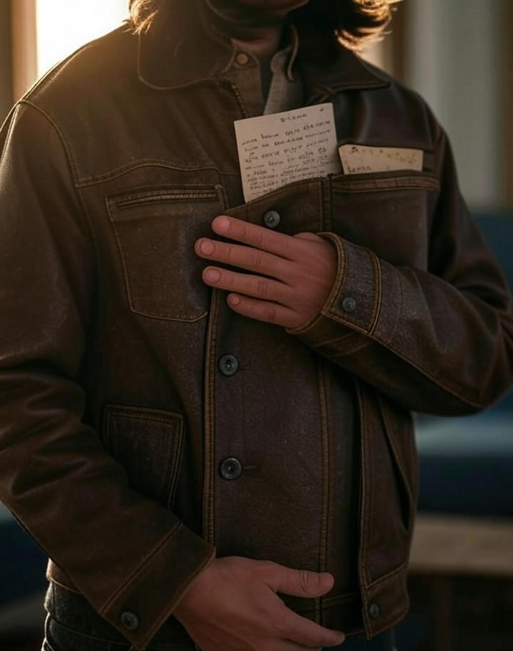 Vintage thrifted jacket symbolizing the emotional value of thrift culture