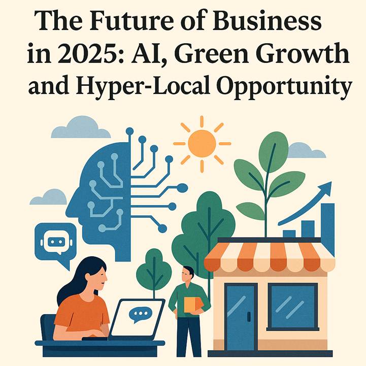 The Future of Business in 2025: AI, Green Growth, and Hyper-Local Opportunity