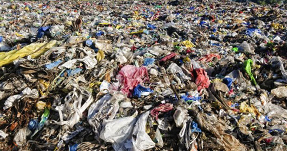 Textile waste in landfills highlighting the environmental importance of thrift culture