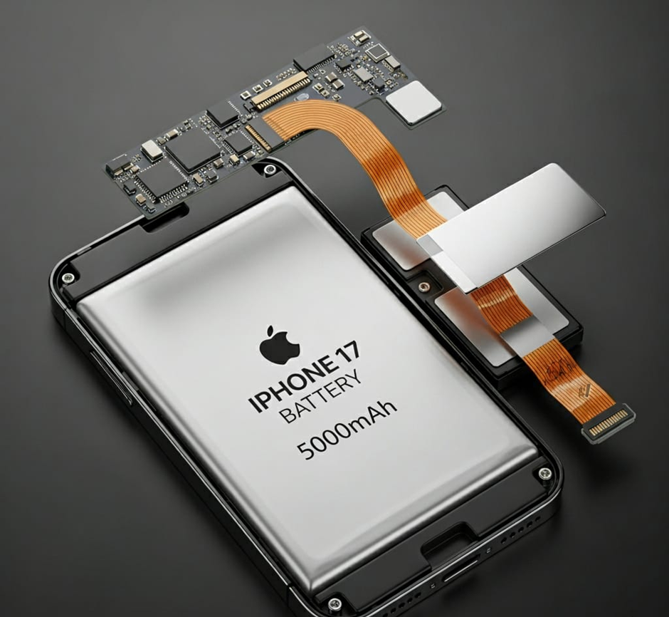 5000mAh Battery of Iphone 17