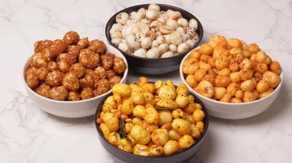 various flavours of Makhana