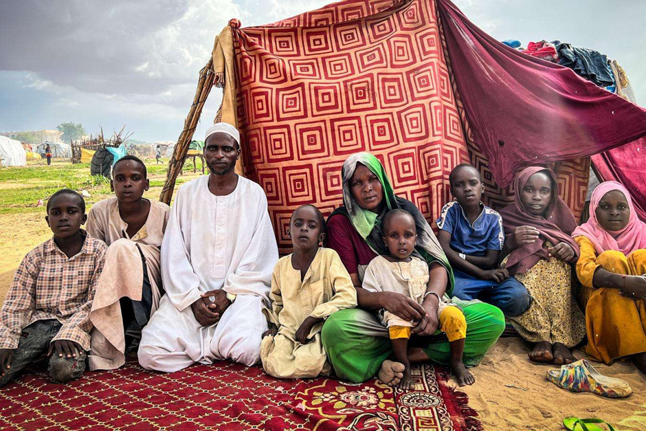 Muslim Sudanese family displaced