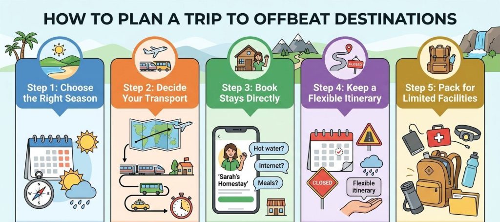 How to Plan a trip to Offbeat Destinations