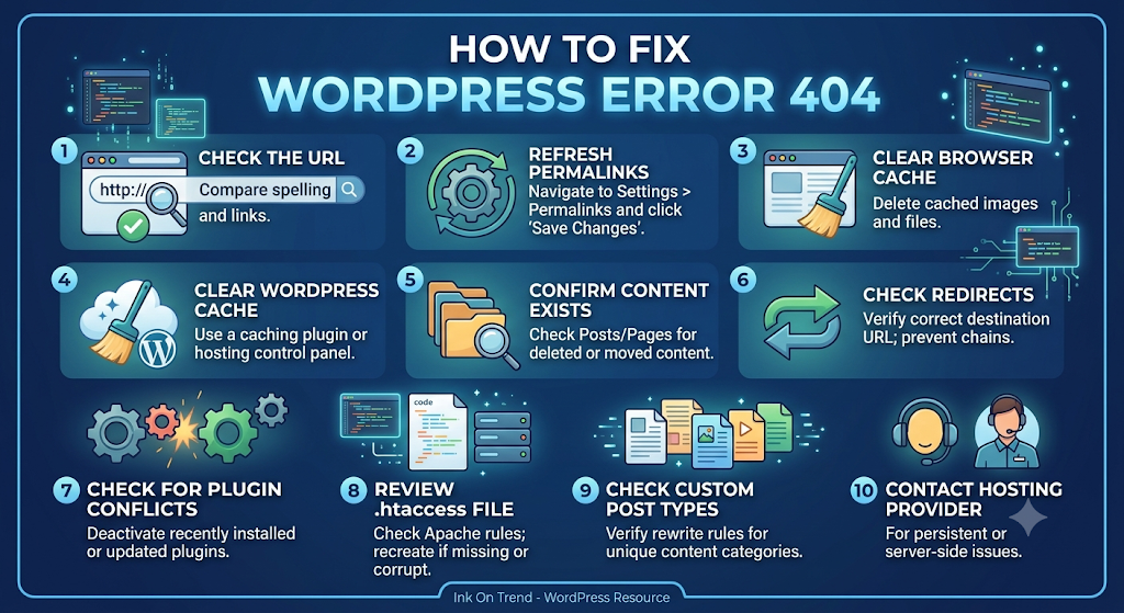 How to Fix WordPress Error 404
